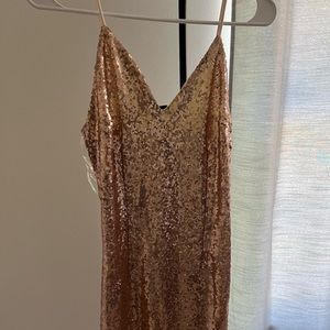 Rose Gold Sequin Dress